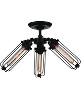 Cwi Lighting Benji 3 Light Flush Mount