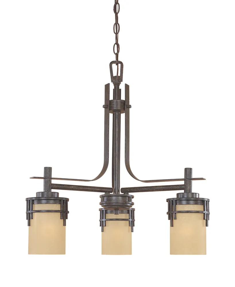 Designers Fountain Mission Ridge 3 Light Down Chandelier