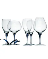 Orrefors Intermezzo Blue White Wine Glass