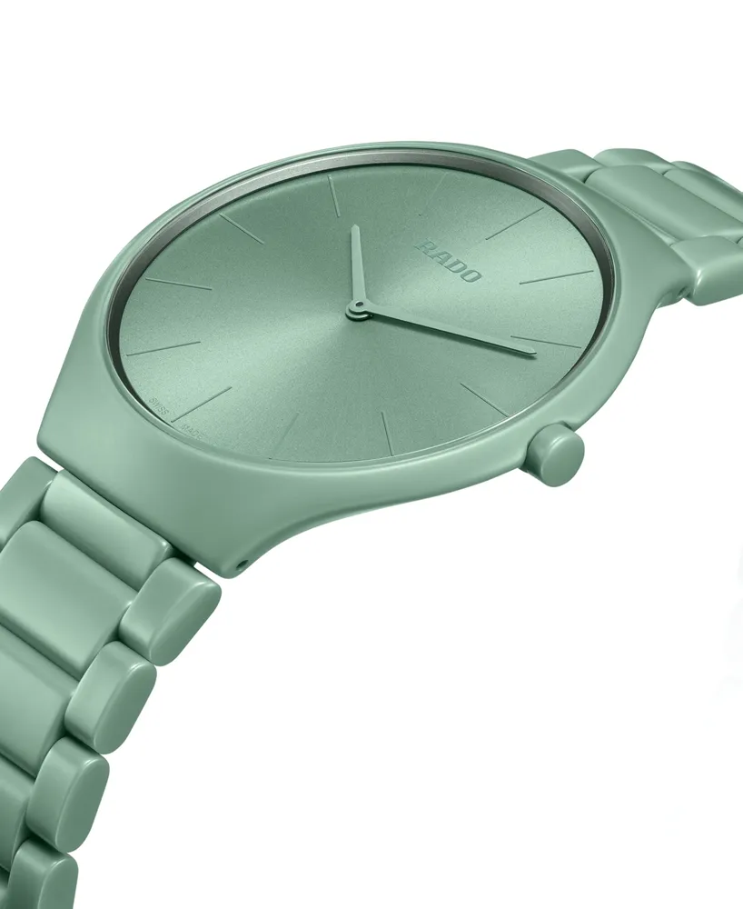 Rado Unisex Swiss True Thinline Les Couleurs Le Corbusier Green High