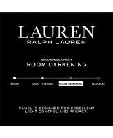 Lauren Ralph Lauren Velvety Room Darkening Back Tab Rod Pocket Curtain Panel, 52" x 96"