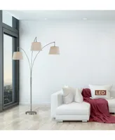 Artiva Usa Luce 84" Led 3-Arch Floor Lamp with Dimmer