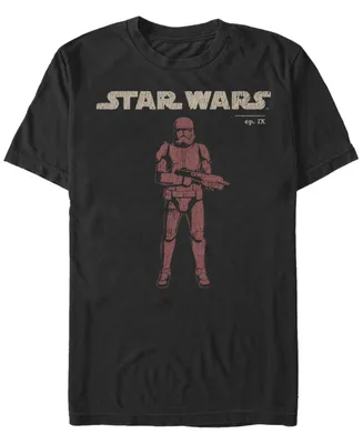 Star Wars Men's Episode Ix Distressed Red Trooper T-shirt