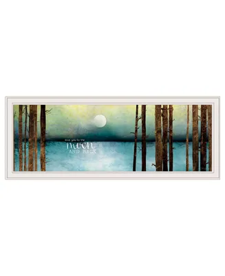 Trendy Decor 4U Love You to the Moon and Back by Marla Rae, Ready to hang Framed print, Frame