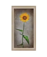 Trendy Decor 4U Sunflower I By Lori Deiter, Printed Wall Art, Ready to hang, Beige Frame, 12" x 21"