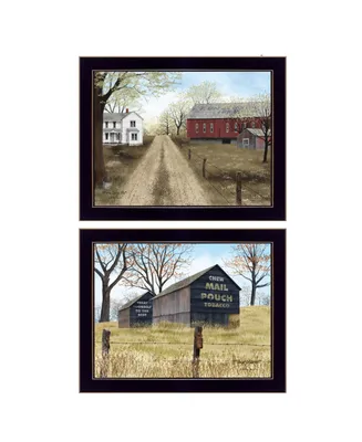 Trendy Decor 4U Scenic Country Collection By Billy Jacobs, Printed Wall Art, Ready to hang, Black Frame, 36" x 14"