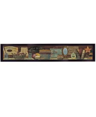 Trendy Decor 4u Country Bath Shelf By Pam Britton Ready To Hang Framed Print Collection