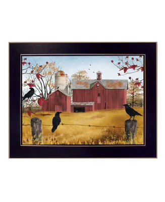 Trendy Decor 4U Autumn Gold By Billy Jacobs, Printed Wall Art, Ready to hang, Black Frame, 18" x 14"