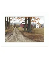 Trendy Decor 4U The Road Home by Billy Jacobs, Ready to hang Framed Print, White Frame, 21" x 15"