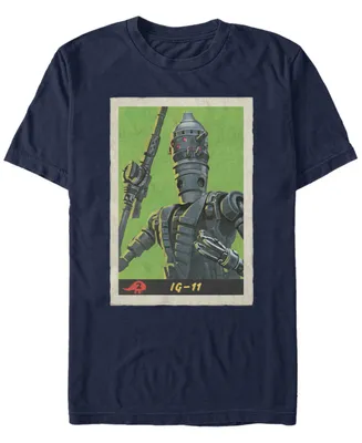 Star Wars Men's Mandalorian Retro Ig-11 Poster T-shirt