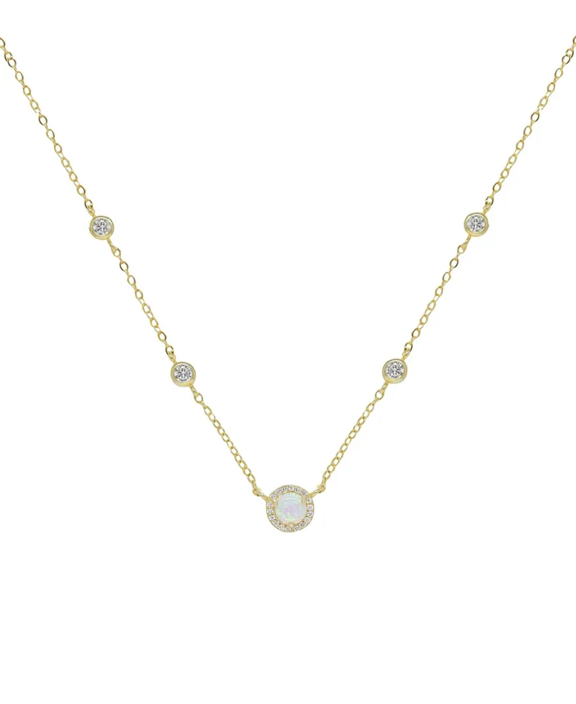 Ettika Olivia Opal and Crystal Necklace