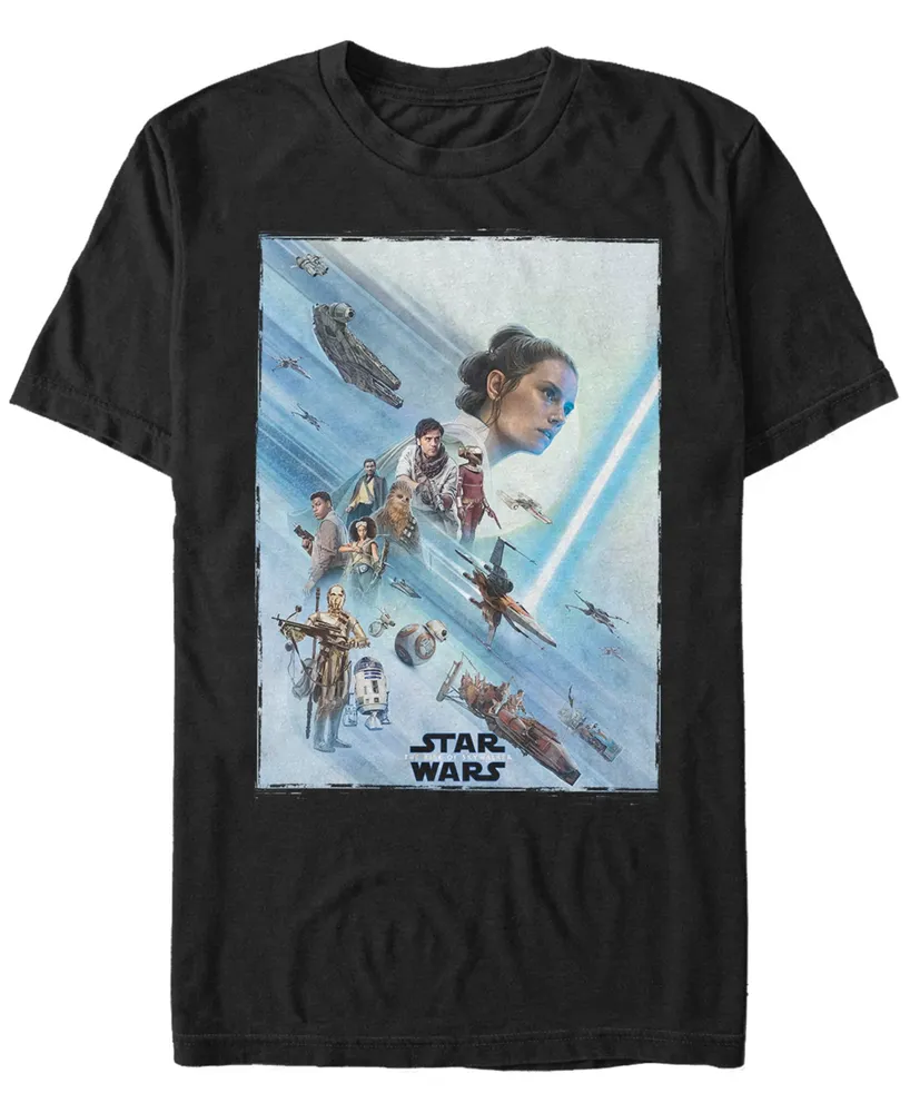 Star Wars Men's Rise of Skywalker Rey Poster T-shirt