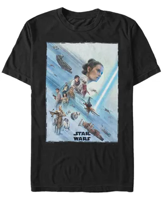 Star Wars Men's Rise of Skywalker Rey Poster T-shirt