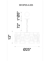 Cwi Lighting Litani 4 Light Chandelier