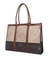 Tsd Brand Stone Creek Waxed Canvas Tote Bag