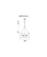 Cwi Lighting Amazon 5 Light Chandelier