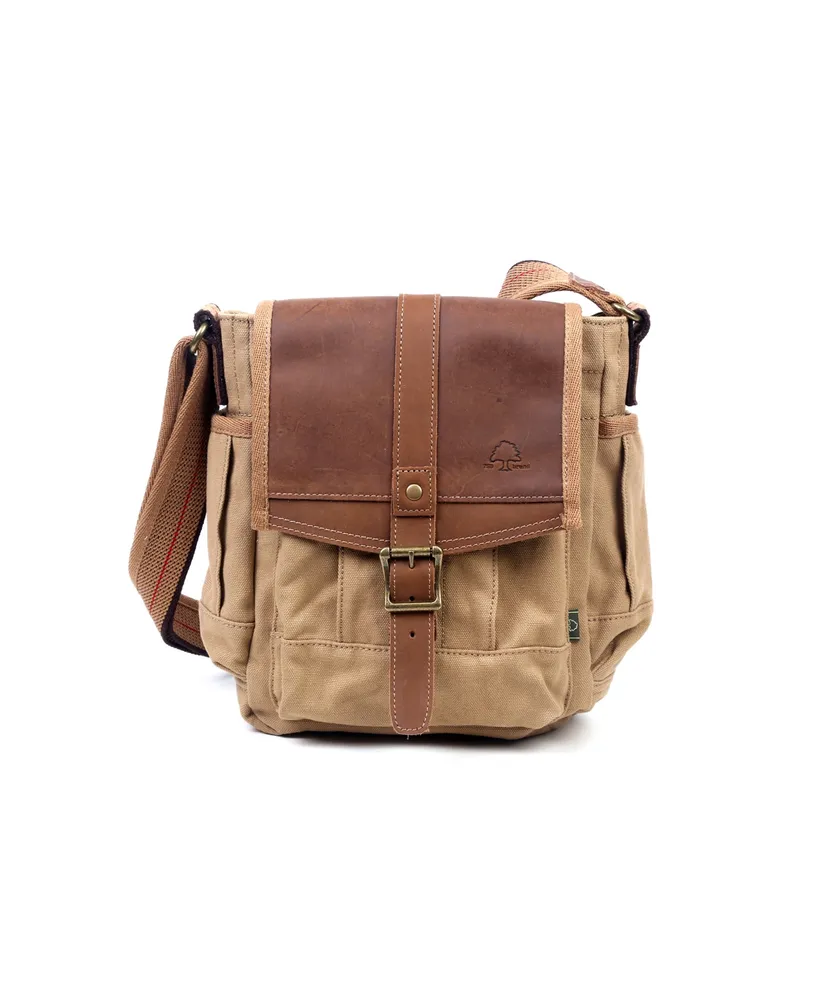 Tsd Brand Turtle Ridge Canvas Crossbody Bag