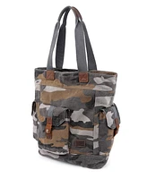 Tsd Brand Camo Canvas Tote Bag