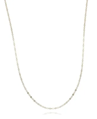 14K White or Rose Gold Smashed 20" Chain