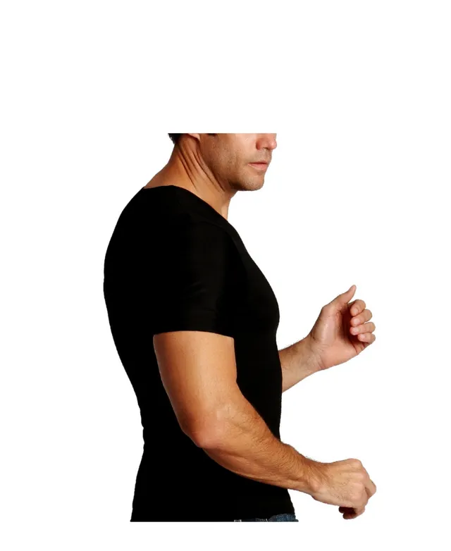Instaslim Men's Big & Tall Insta Slim Compression Short Sleeve Crew-Neck  T-Shirt