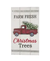 Glitzhome 24" H Wooden Truck Wall Decor