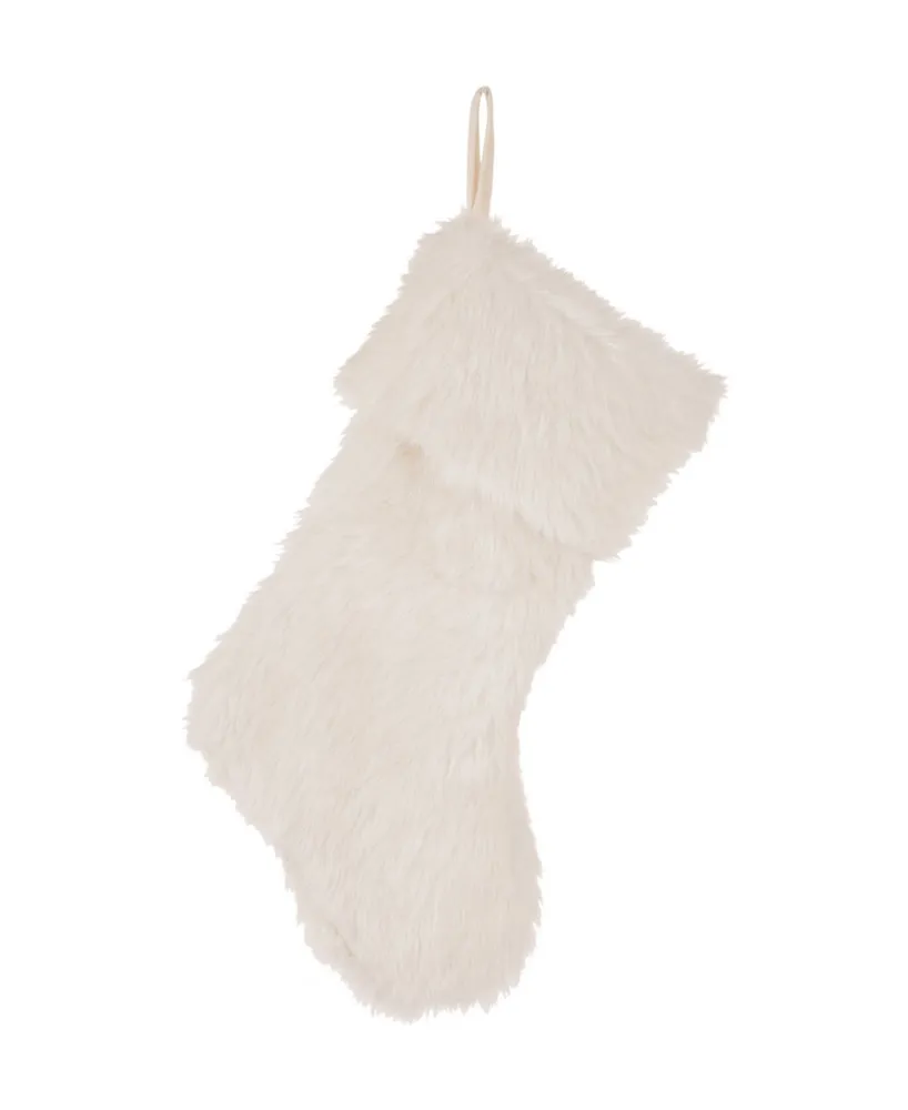 Glitzhome 21" L Plush Christmas Stocking