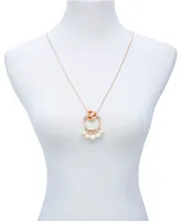 T Tahari Fall in Love with Florals Pendant Necklace