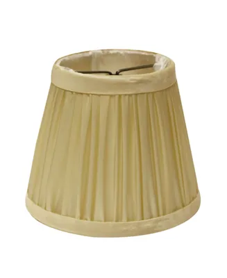 Cloth&Wire Slant Pencil Pleat Chandelier Lampshade with Flame Clip