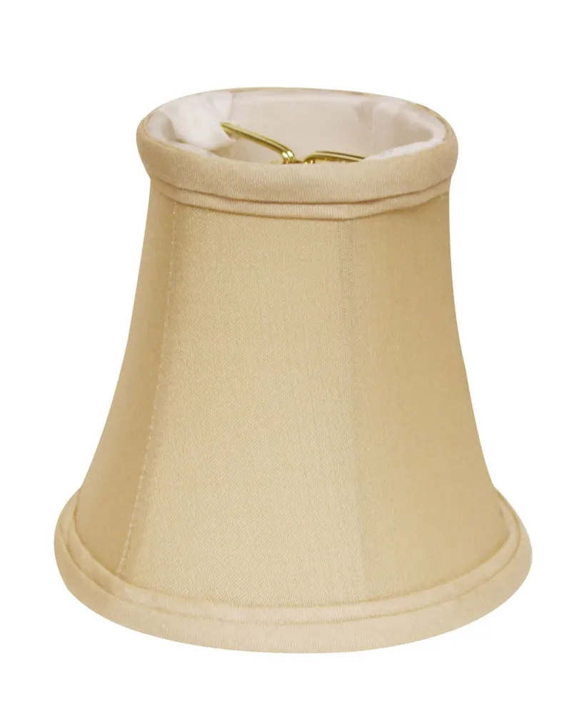 Cloth&Wire Slant Pure Silk Pongee Chandelier Lampshade with Flame Clip