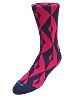 Duchamp London Men's Geometric Design Dress Sock