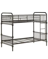 iNSPIRE Q Calvados Antique Metal Bunk Bed, Twin