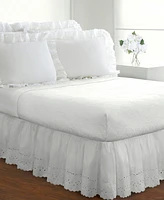 Fresh Ideas Ruffled Eyelet 18" Drop Bed Skirt