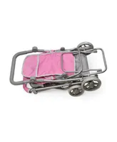 Badger Basket Cruise Folding Inline Double Doll Stroller