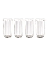 kate spade new york Park Circle Clear Glass, Set of 4