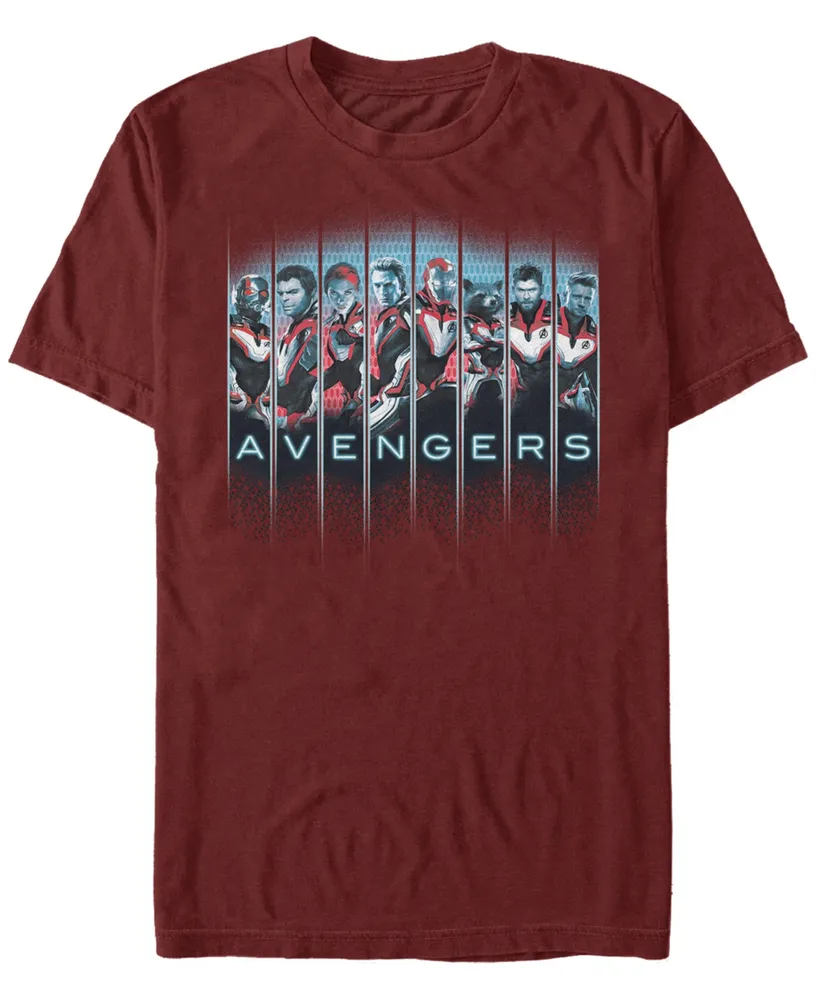 Marvel Men's Avengers Endgame Hero Panels, Short Sleeve T-shirt