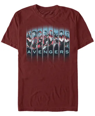 Marvel Men's Avengers Endgame Hero Panels, Short Sleeve T-shirt