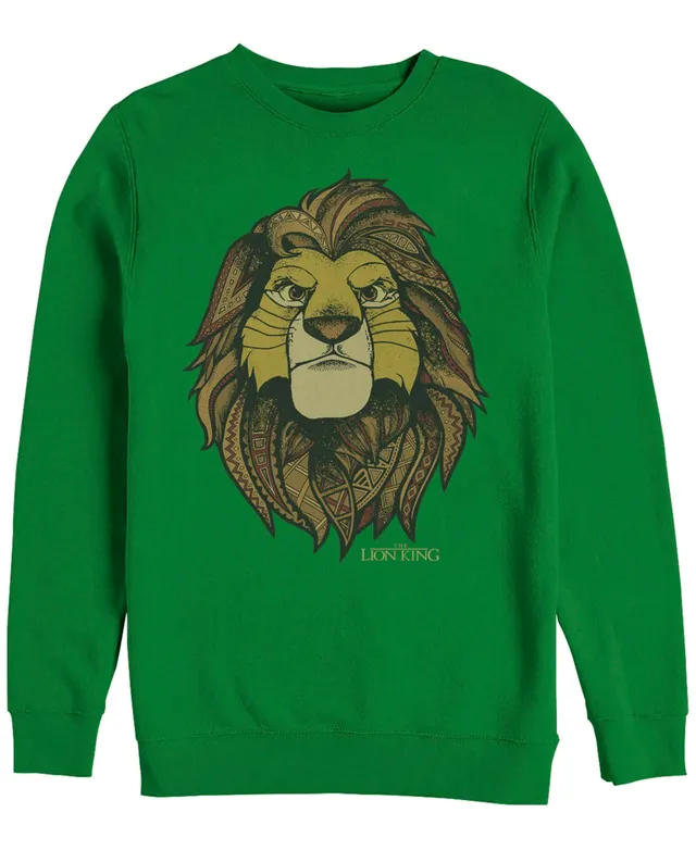 Fifth Sun Disney Men's Lion King Noble Simba, Crewneck Fleece