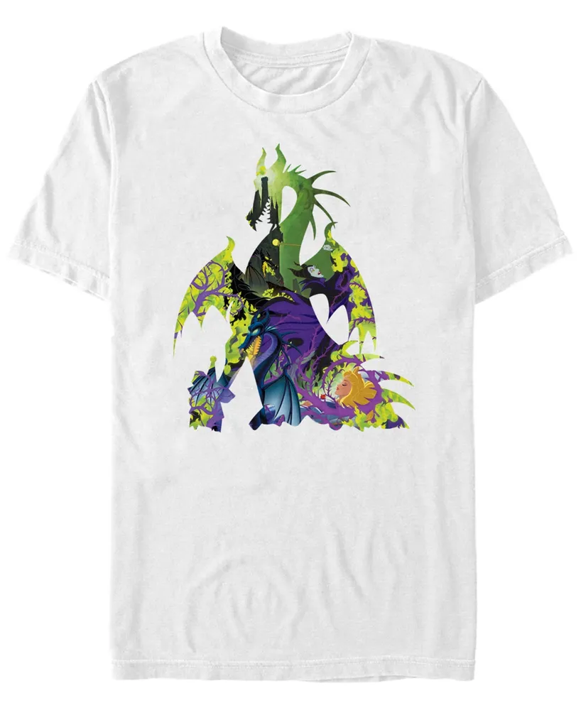 Disney Men's Sleeping Beauty Maleficent Dragon, Short Sleeve T-Shirt