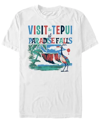 Disney Pixar Men's Up Visit Tepui at Paradise Falls, Short Sleeve T-Shirt