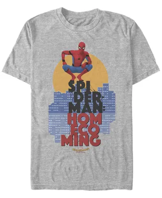 Marvel Men's Spider-Man Homecoming Cityscape, Short Sleeve T-shirt