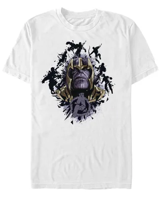 Marvel Men's Avengers Endgame Thanos Action Big Face, Short Sleeve T-shirt