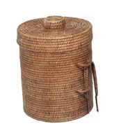 Artifacts Rattan Ice Bucket with Tongs