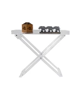 DesignStyles Acrylic Folding Tray Table