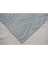 Dainty Home Diamond Woven Textilene Waterproof, Heat & Stain Resistant Washable Placemat 13x19'' - Set of 6