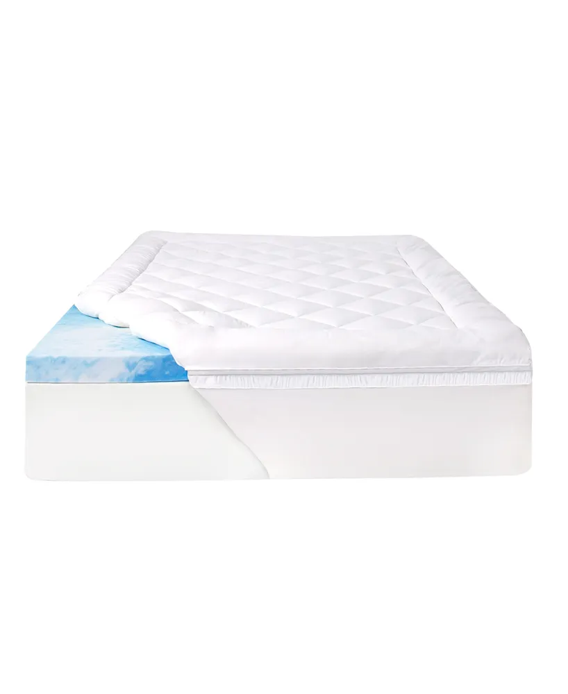 4" SealyChill Gel + Comfort Mattress Topper with Pillowtop Cover