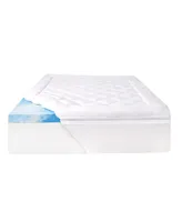 4" SealyChill Gel + Comfort Mattress Topper with Pillowtop Cover