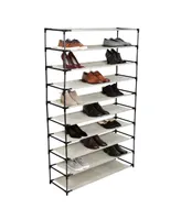 Simplify 10 Tier 50 Pair Shoe Rack