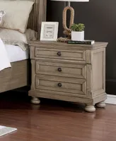 Furniture of America Cider 3 Drawer Nightstand