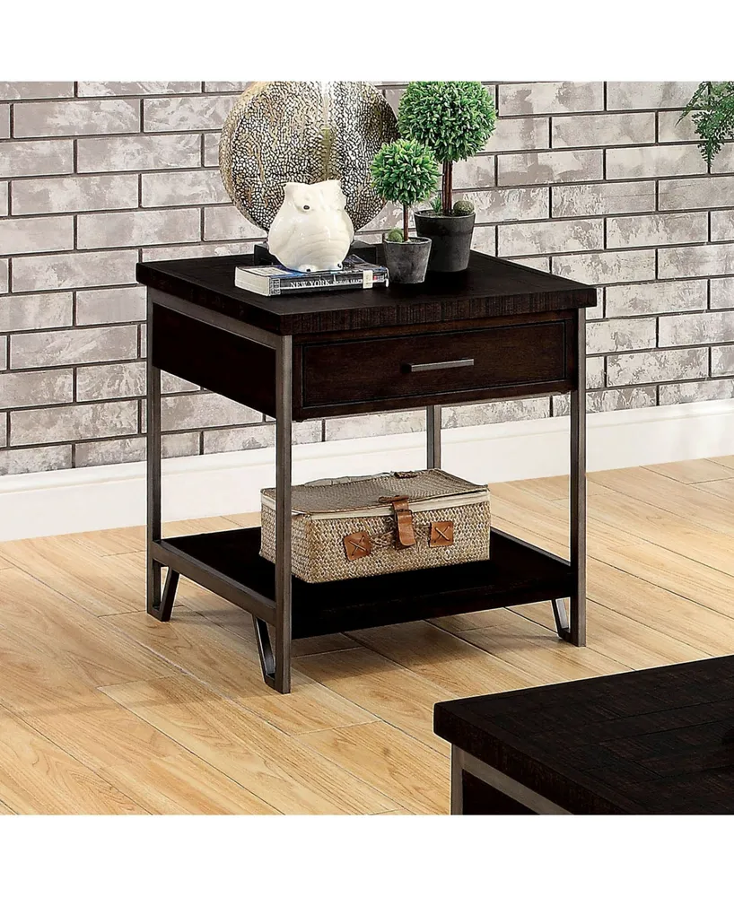 Furniture of America Malleena 1 Drawer End Table