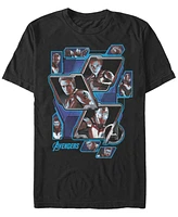 Marvel Men's Avengers Endgame Tech Block Portraits, Short Sleeve T-shirt